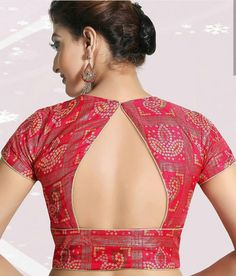 20 Beautiful illusion back neck designs for blouses!