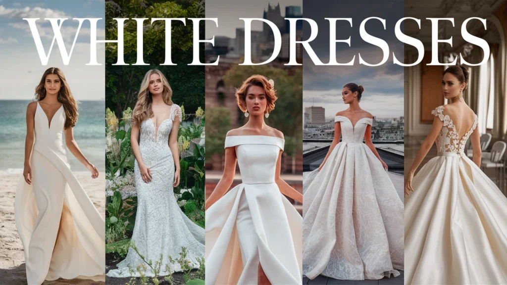 Among women, White Dresses hold significant importance and are utilized in various functions to showcase their elegance and simplicity.